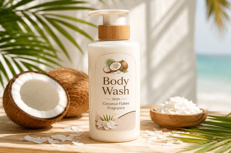 Body Wash With Coconut Flakes Fragrance