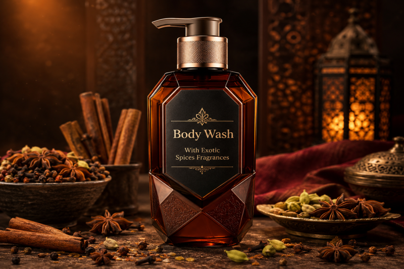 Body Wash With Exotic Spices Fragrances