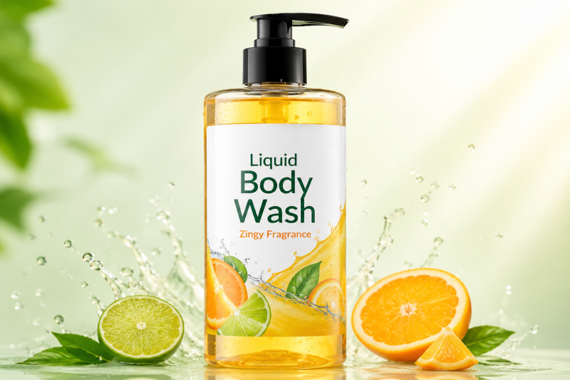 Liquid Body Wash With Zingy Fragrance