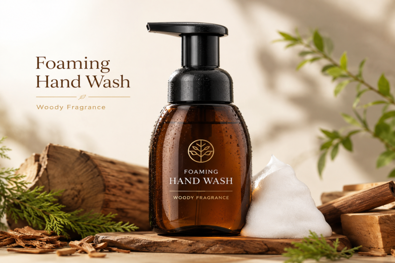 Foaming Hand Wash With Woody Fragrance