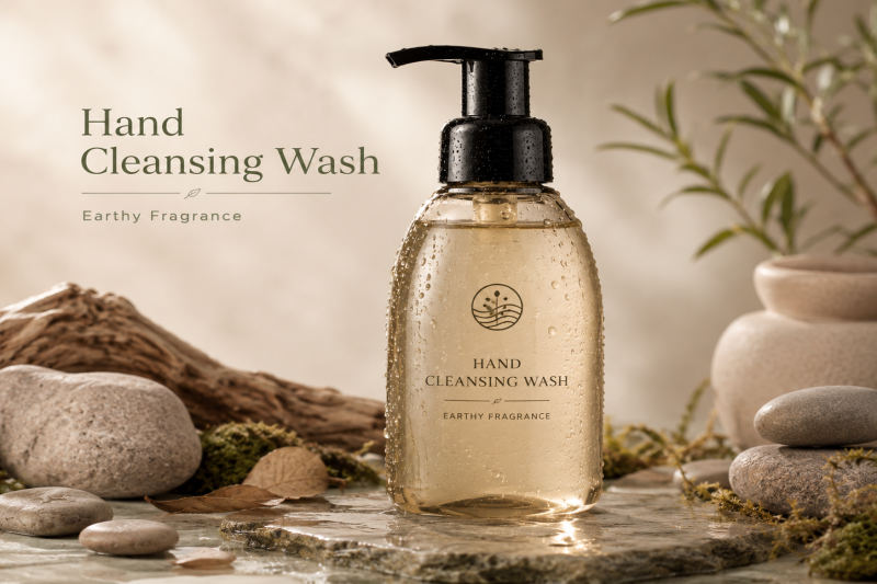Hand Cleansing Wash With Earthy Fragrance