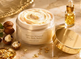 Shimmer Whipped Shea Body Butter With 24K Gold