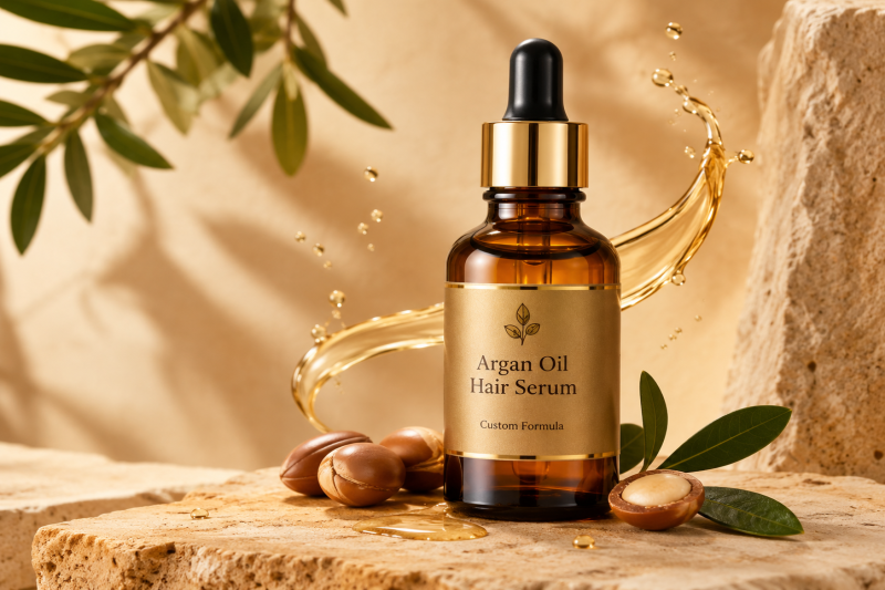 Contract Manufacturing Argan Oil Hair Serum, Argan Oil Hair Serum Contract Manufacturer, Private Label Argan Oil Hair Serum, Custom Argan Oil Hair Serum, OEM Argan Oil Hair Serum