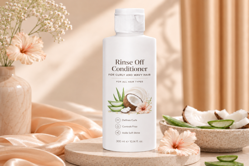 Rinse Off Conditioner For Curly and Wavy Hair – Private Label Manufacturing